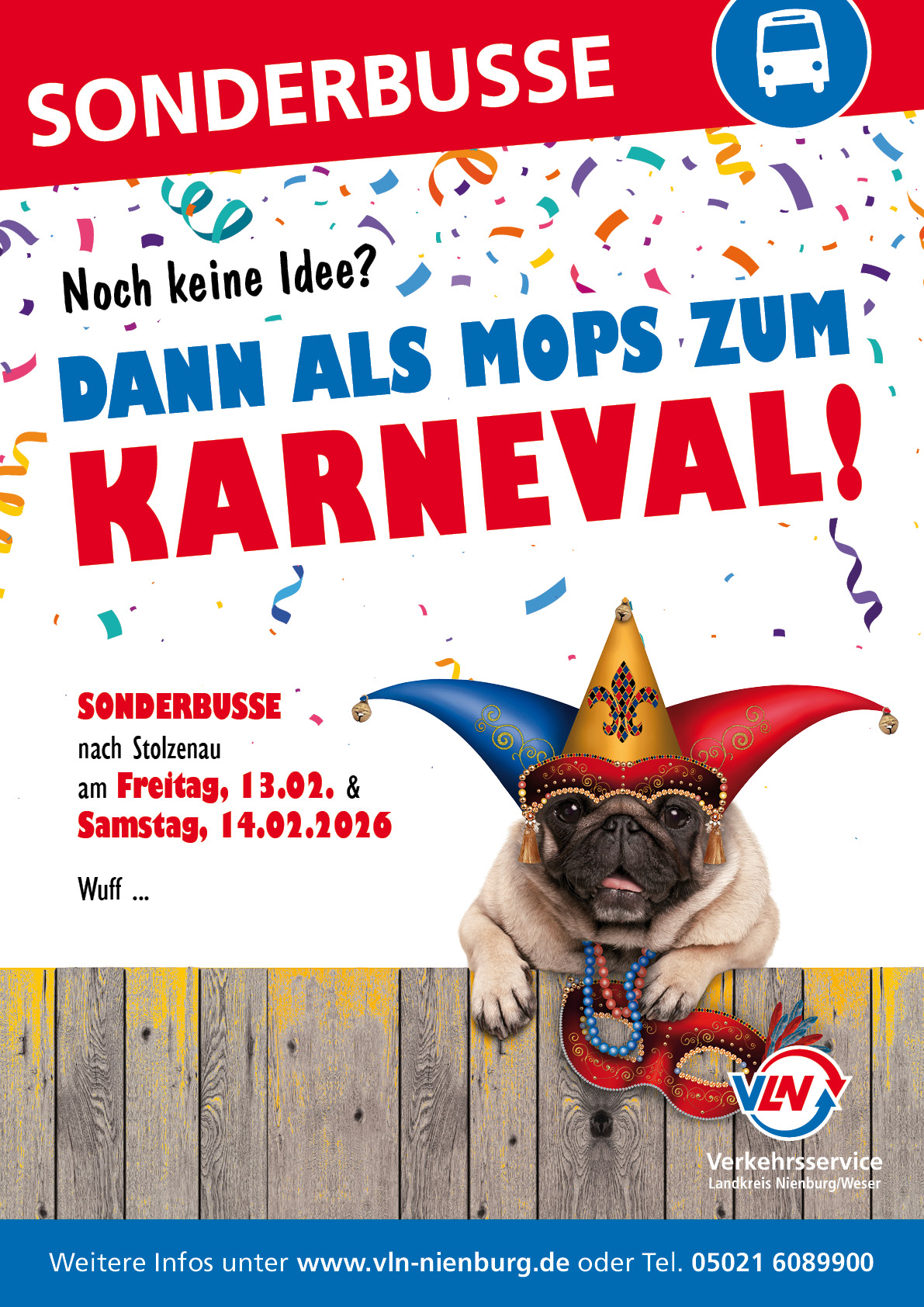 Werbeanzeige Karneval in Stolzenau 